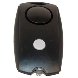 PAL-120-BLK_a | Not The Victim Black personal alarm light view