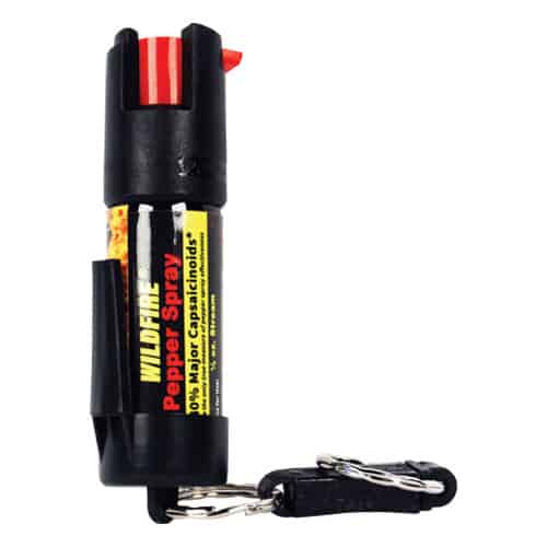 WF-KC_c | Not The Victim Quick release keyring Wildfire pepper spray front view