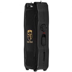 hot shot stun gun black side view