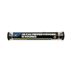 tube of 10 50 caliber pepper rounds for the Heat Launcher co2 gun